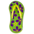 Floral Green Flip Flop-Shaped Mint Tin w/ Logo Drop (84 Mints)